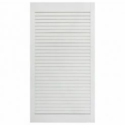 VidaXL Portes à persiennes 4 pcs Bois de pin massif Blanc 99,3x39,4 cm -Accessoires de quincaillerie Soldes image 4 151171