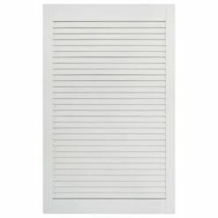 VidaXL Portes à persiennes 2 pcs Bois de pin massif Blanc 99,3x59,4 cm -Accessoires de quincaillerie Soldes image 4 151176