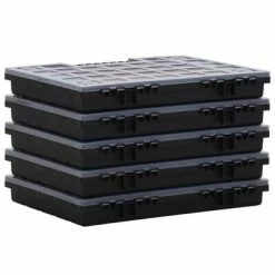 VidaXL Boîtes d'assortiment 5 pcs 40x30x5 cm Polypropylène 11 VidaXL Boîtes d'assortiment 5 pcs 40x30x5 cm Polypropylène -Accessoires de quincaillerie Soldes image 4 152096
