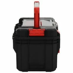 VidaXL Boîte à outils Noir et rouge 55x28x26,5 cm -Accessoires de quincaillerie Soldes image 4 152100