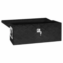 VidaXL Boîte de rangement Noir 60x23,5x23 cm Aluminium 11 VidaXL Boîte de rangement Noir 60x23,5x23 cm Aluminium -Accessoires de quincaillerie Soldes image 4 152249