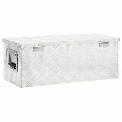 VidaXL Boîte de rangement Argenté 70x31x27 cm Aluminium 11 VidaXL Boîte de rangement Argenté 70x31x27 cm Aluminium -Accessoires de quincaillerie Soldes image 4 152250