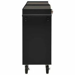VidaXL Chariot à outils avec 14 tiroirs Acier Noir -Accessoires de quincaillerie Soldes image 4 3056736
