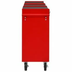 VidaXL Chariot à outils avec 15 tiroirs Acier Rouge -Accessoires de quincaillerie Soldes image 4 3056737