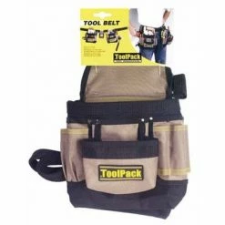 Toolpack Ceinture porte-outils à double pochette Classic 360.056 -Accessoires de quincaillerie Soldes image 4 404137