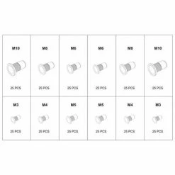 YATO Écrous à rivet 300 pcs Aluminium et acier au carbone M3-M10 -Accessoires de quincaillerie Soldes image 4 434457