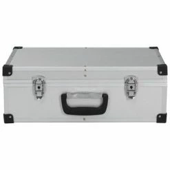 VidaXL Valise à outils 46 x 33 x 16 cm Argenté Aluminium -Accessoires de quincaillerie Soldes image 4 91846