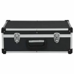 VidaXL Valise à outils 46 x 33 x 16 cm Noir Aluminium -Accessoires de quincaillerie Soldes image 4 91847