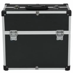 VidaXL Boîte à outils 38x22,5x34 cm Noir Aluminium -Accessoires de quincaillerie Soldes image 4 91849