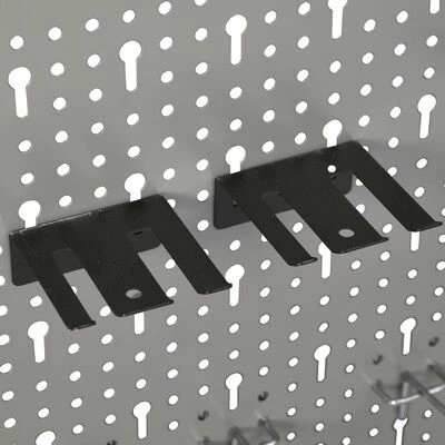 VidaXL Panneaux perforés muraux 3 pcs 40x58 cm Acier 7 VidaXL Panneaux perforés muraux 3 pcs 40x58 cm Acier – Image 5