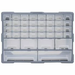 VidaXL Organisateur multi-tiroirs avec 40 tiroirs 52x16x37,5 cm -Accessoires de quincaillerie Soldes image 5 147578