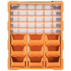 VidaXL Organisateur multi-tiroirs avec 39 tiroirs 38x16x47 cm -Accessoires de quincaillerie Soldes image 5 149603