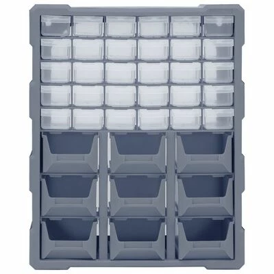 VidaXL Organisateur multi-tiroirs avec 39 tiroirs 38x16x47 cm 7 VidaXL Organisateur multi-tiroirs avec 39 tiroirs 38x16x47 cm – Image 5