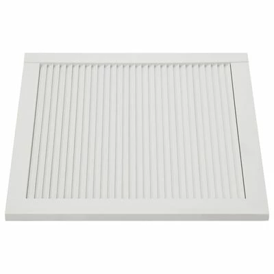 VidaXL Portes à persiennes 4 pcs Bois de pin massif Blanc 39,5x39,4 cm 7 VidaXL Portes à persiennes 4 pcs Bois de pin massif Blanc 39,5x39,4 cm – Image 5