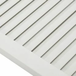 VidaXL Portes à persiennes 2 pcs Bois de pin massif Blanc 39,5x49,4 cm -Accessoires de quincaillerie Soldes image 5 151146