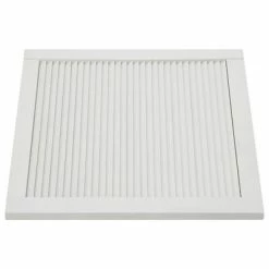 VidaXL Portes à persiennes 4 pcs Bois de pin massif Blanc 39,5x49,4 cm -Accessoires de quincaillerie Soldes image 5 151147