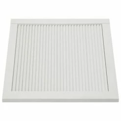 VidaXL Portes à persiennes 2 pcs Bois de pin massif Blanc 39,5x59,4 cm -Accessoires de quincaillerie Soldes image 5 151149