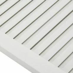 VidaXL Portes à persiennes 4 pcs Bois de pin massif Blanc 61,5x49,4 cm -Accessoires de quincaillerie Soldes image 5 151156