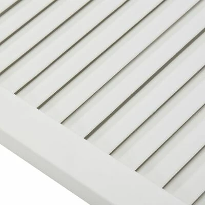 VidaXL Portes à persiennes 4 pcs Bois de pin massif Blanc 69x39,4 cm 7 VidaXL Portes à persiennes 4 pcs Bois de pin massif Blanc 69x39,4 cm – Image 5