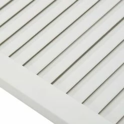 VidaXL Porte à persiennes Bois de pin massif Blanc 99,3x59,4 cm -Accessoires de quincaillerie Soldes image 5 151175