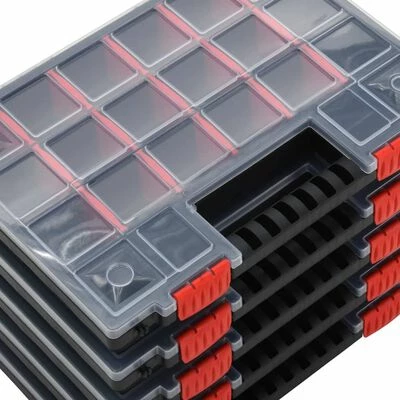 VidaXL Boîtes d'assortiment 5 pcs 34,5x25x5 cm Polypropylène 7 VidaXL Boîtes d'assortiment 5 pcs 34,5x25x5 cm Polypropylène – Image 5