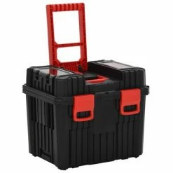 VidaXL Chariot à boîte à outils Noir et rouge Polypropylène -Accessoires de quincaillerie Soldes image 5 152097