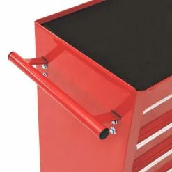 VidaXL Chariot à outils avec 15 tiroirs Acier Rouge -Accessoires de quincaillerie Soldes image 5 3056737