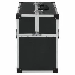 VidaXL Boîte à outils 38x22,5x34 cm Noir Aluminium -Accessoires de quincaillerie Soldes image 5 91849