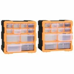 VidaXL Organisateurs multi-tiroirs avec 12 tiroirs 2 pcs 26,5x16x26 cm 13 VidaXL Organisateurs multi-tiroirs avec 12 tiroirs 2 pcs 26,5x16x26 cm -Accessoires de quincaillerie Soldes image 6 147581