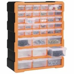 VidaXL Organisateur multi-tiroirs avec 39 tiroirs 38x16x47 cm -Accessoires de quincaillerie Soldes image 6 147585