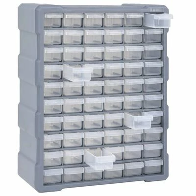 VidaXL Organisateur multi-tiroirs avec 60 tiroirs 38x16x47,5 cm 8 VidaXL Organisateur multi-tiroirs avec 60 tiroirs 38x16x47,5 cm – Image 6