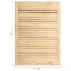 VidaXL Porte à persiennes Bois de pin massif 69x39,4 cm -Accessoires de quincaillerie Soldes image 6 151124