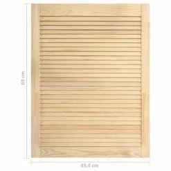 VidaXL Porte à persiennes Bois de pin massif 69x49,4 cm -Accessoires de quincaillerie Soldes image 6 151127
