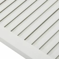 VidaXL Portes à persiennes 4 pcs Bois de pin massif Blanc 39,5x49,4 cm -Accessoires de quincaillerie Soldes image 6 151147