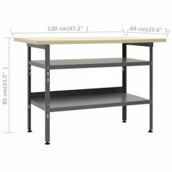 VidaXL Établi avec 3 panneaux muraux et 1 armoire -Accessoires de quincaillerie Soldes image 6 3053431